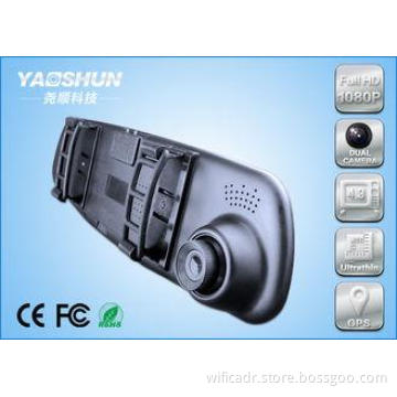 Mini Night Vision Dual Camera Car dvr 2 Channel , Remote Mo